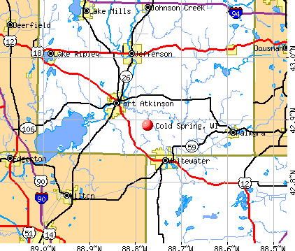 Cold Spring, WI map