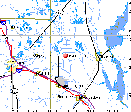 Cutler, WI map