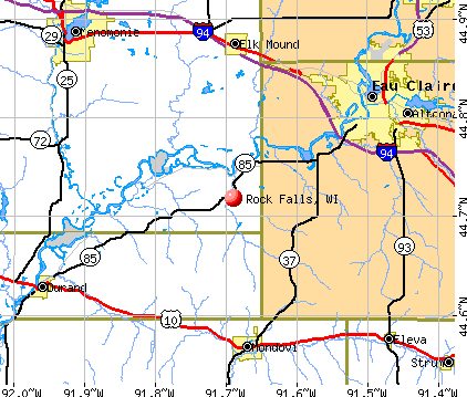 Rock Falls, WI map