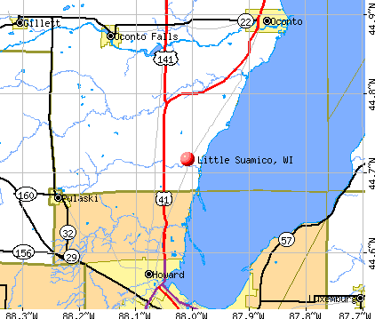 Little Suamico, WI map