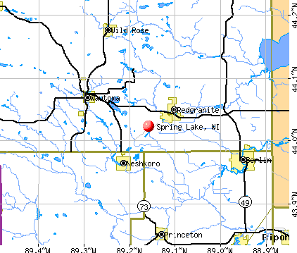 Spring Lake, WI map