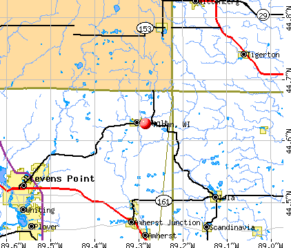 Alban, WI map
