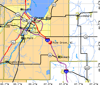 Pine Grove, WI map