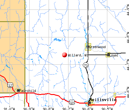 Willard, WI map