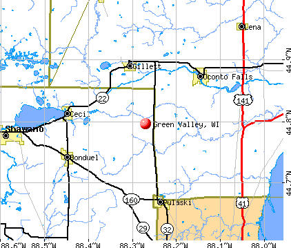 Green Valley, WI map