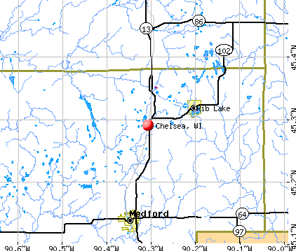 Chelsea, WI map