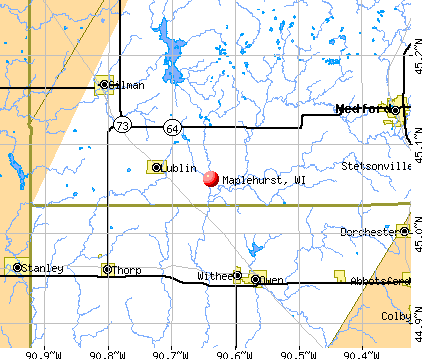 Maplehurst, WI map
