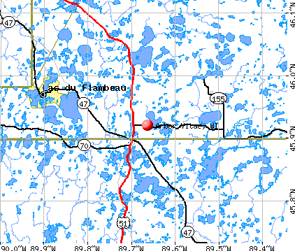 Arbor Vitae, WI map