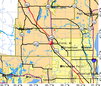 Richfield, WI map