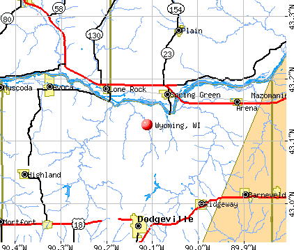 Wyoming, WI map