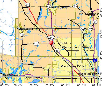 Richfield, Wisconsin (WI 53033) profile: population, maps, real estate ...