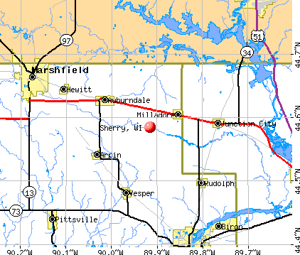 Sherry, WI map