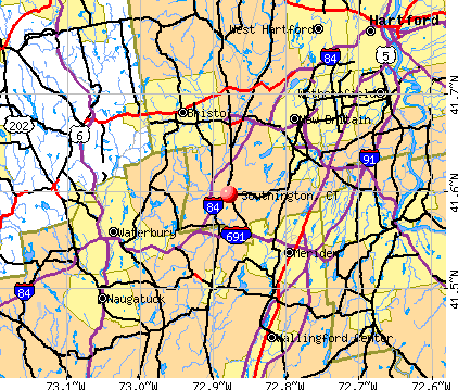 Southington, CT map