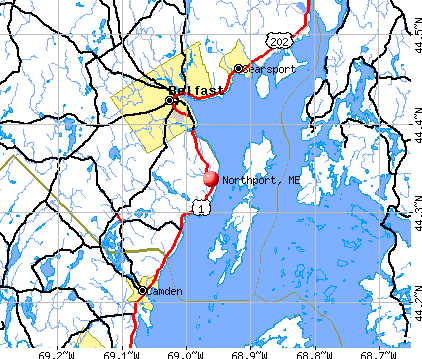 Northport, ME map