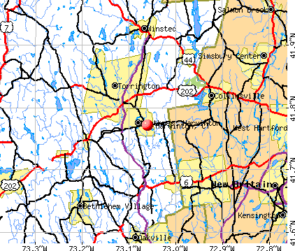 Harwinton, CT map