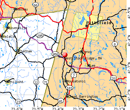 West Stockbridge, MA map