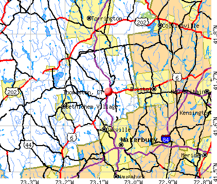 Thomaston, CT map