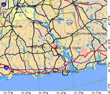 Deep River, CT map