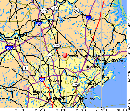 North Reading, MA map