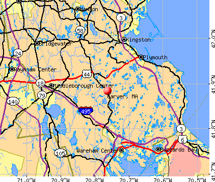 Carver, MA map