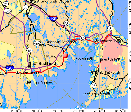 Marion, MA map