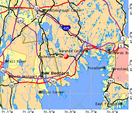 Rochester, MA map