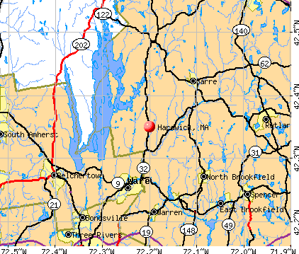 Hardwick, MA map