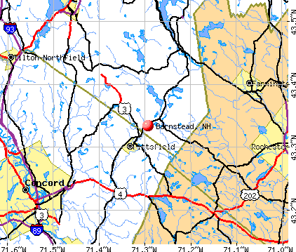 Barnstead, NH map