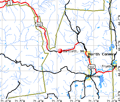 Bartlett, NH map