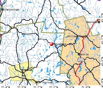 Stoddard, NH map