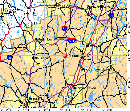 Cheshire, CT map