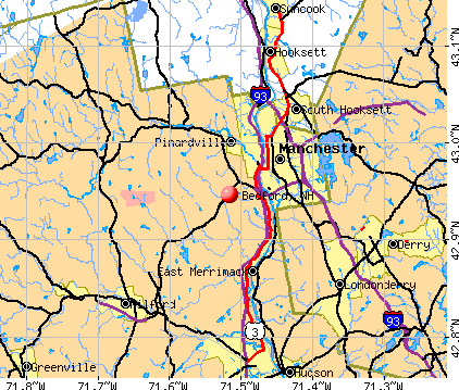 Bedford, NH map
