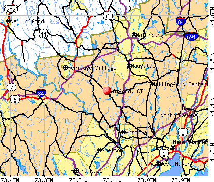 Oxford, CT map