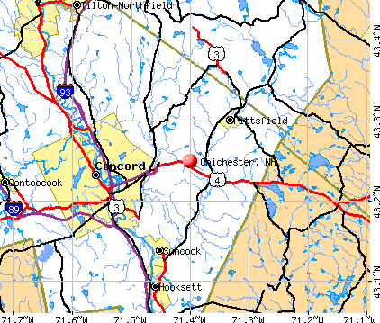 Chichester, NH map