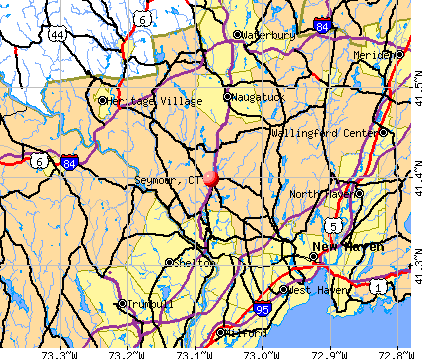 Seymour, CT map