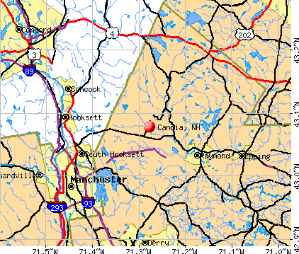 Candia, NH map