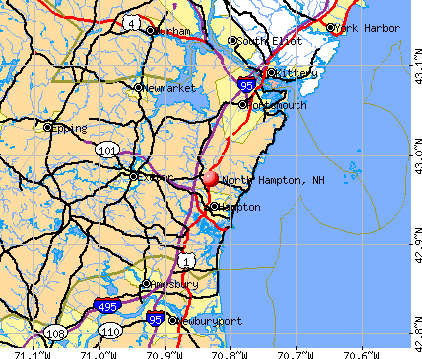 North Hampton, NH map
