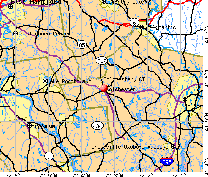 Colchester, CT map
