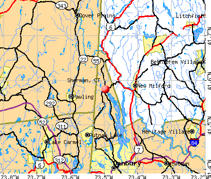 Sherman, CT map