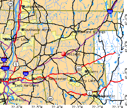 Tolland, CT map