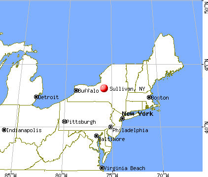 Sullivan, New York map