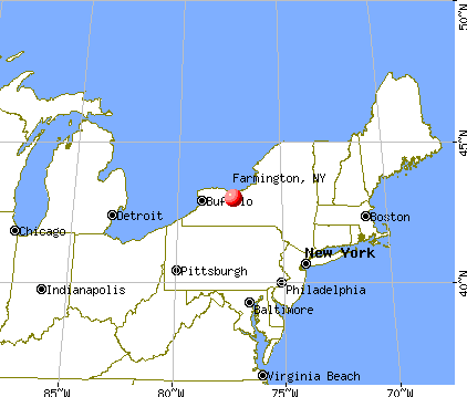 Farmington, New York map