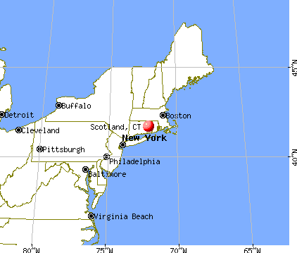 Scotland, Connecticut map