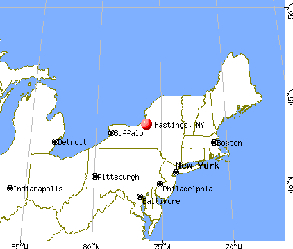 Hastings, New York map