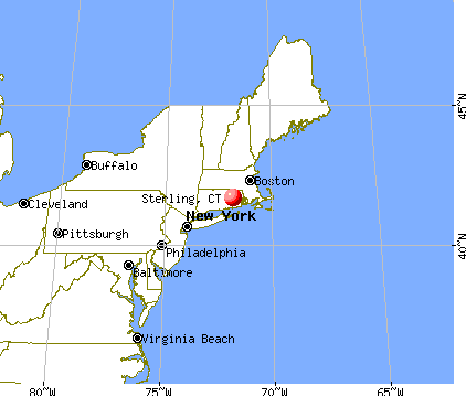 Sterling, Connecticut map