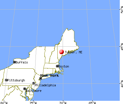 Turner, Maine map