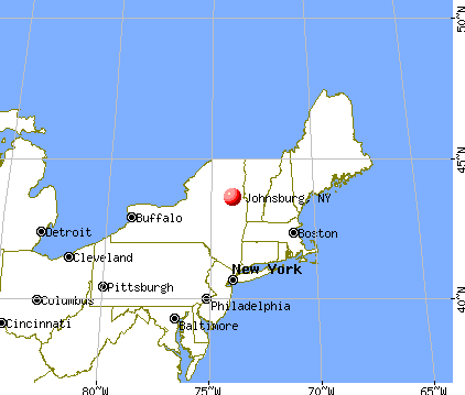 Johnsburg, New York map
