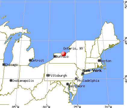 Ontario, New York map