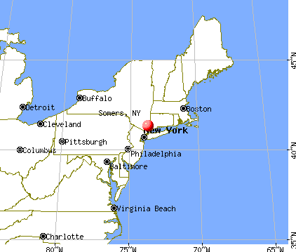 Somers, New York map