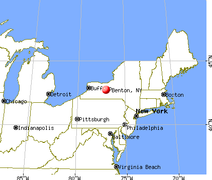 Benton, New York map